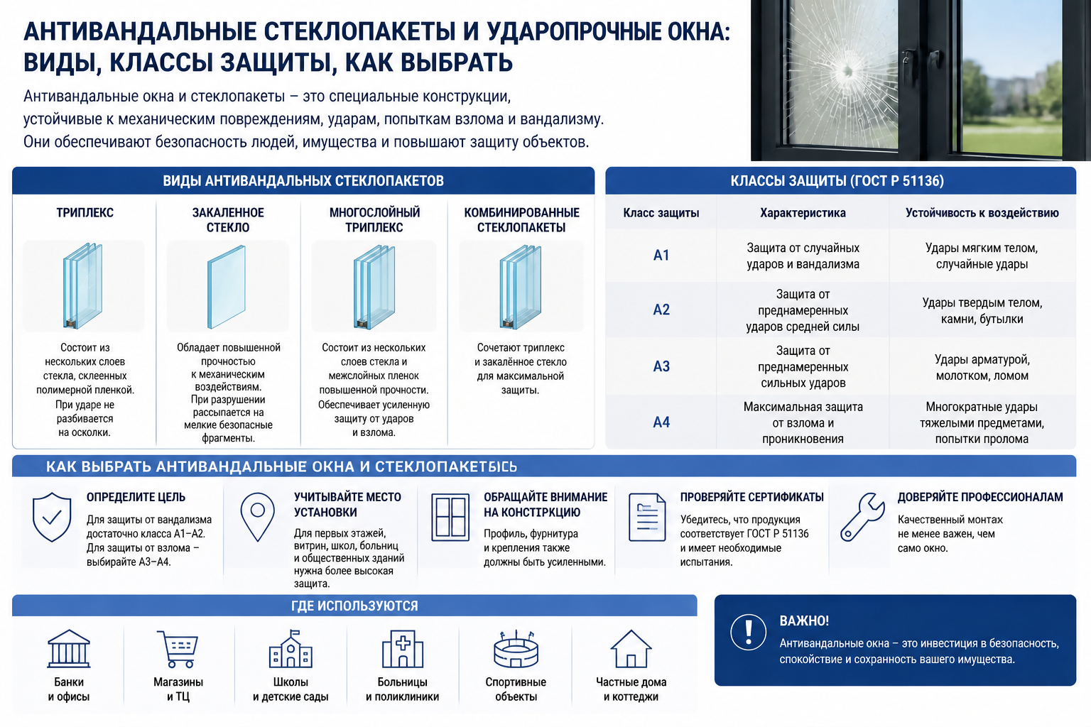 Удапропрочные окна инфографика