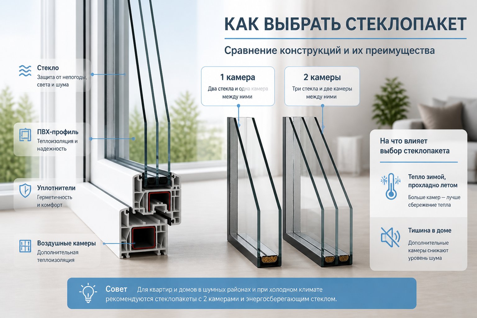 Как выбрать стеклопакет
